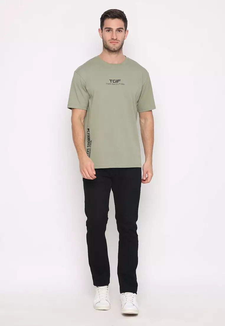 NX T-Shirt Cotton Combed Tebal Pria 207370081