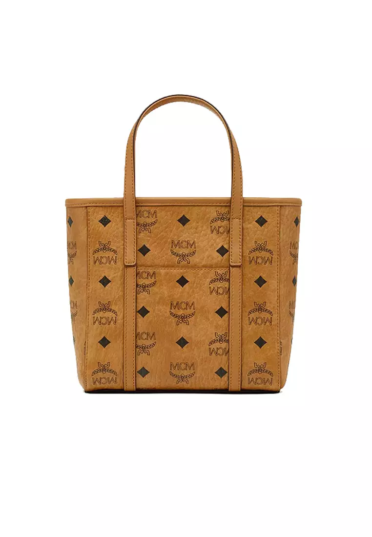 Mini Toni Top-Zip Shopper In Visetos Cognac MWPEAMT06CO001