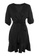 Trendyol black Plus Size Wrap Woven Mini Dress 48558AA48D6FF8GS_5
