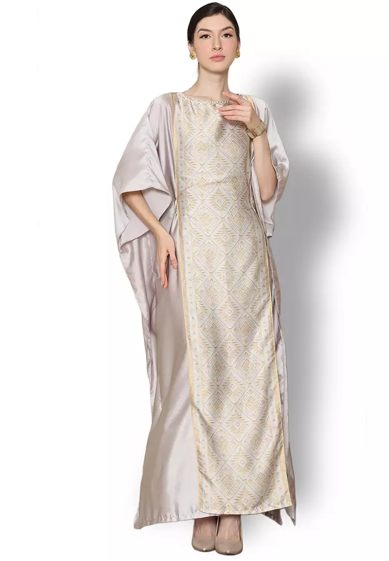 Kanzi Exclusive Short Sleeve Songket Kaftan