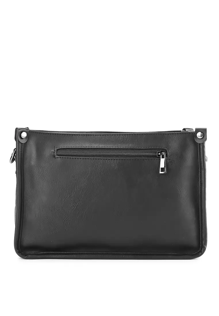 Distressed Leather Essential Crossbody Bag