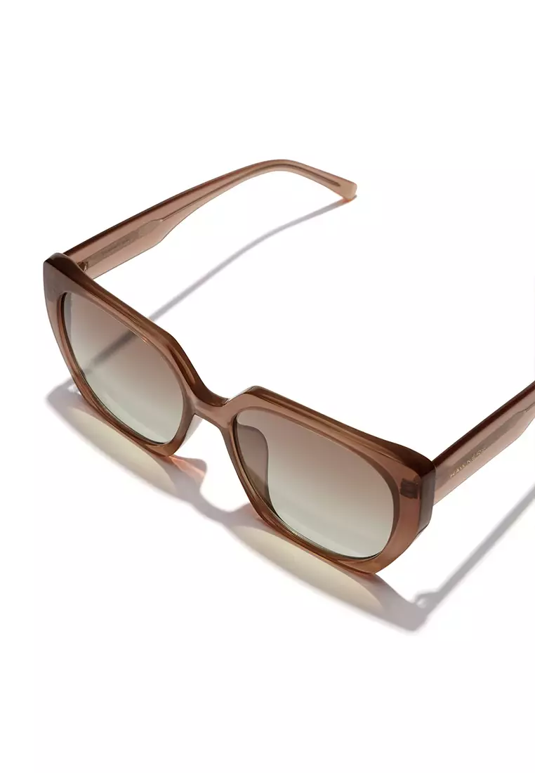 HAWKERS Light Brown Nature Eco Boujee Sunglasses For Women, Female. Official Product Designed In Spain