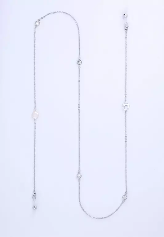 Wimbledon CH-102 Necklace Silver Eyewear Chain Accessories