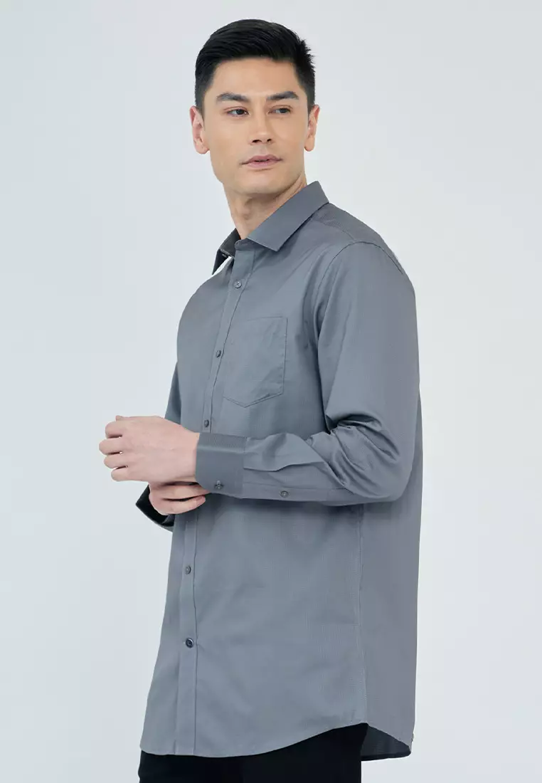 Regular Fit Textured Dress Shirt