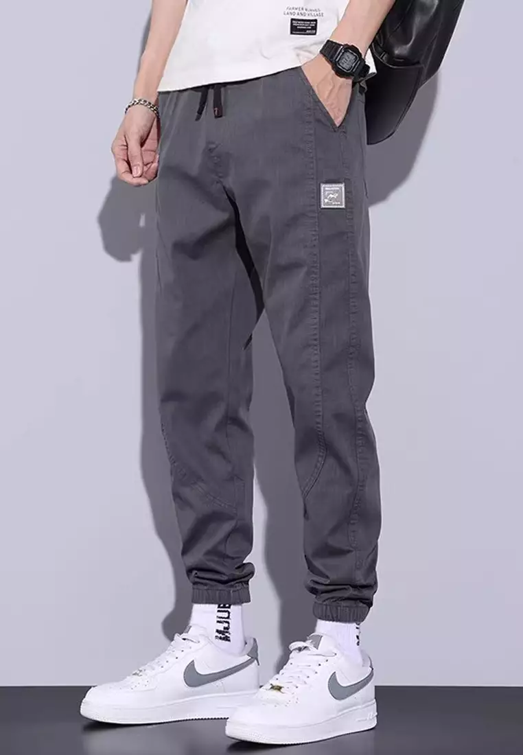 Men's grey jogger pants outlet