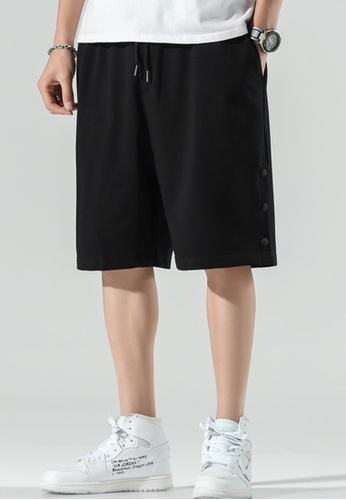 Twenty Eight Shoes black VANSA  Comfortable Buttoned Sports Casual Shorts VCM-St811 DF145AA93F6AEDGS_1