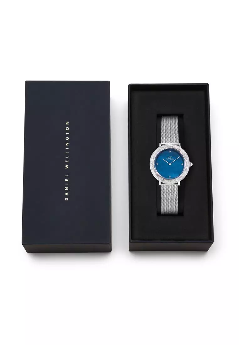 Crystalline Bezel Sterling Blue - Women Watch stainless steel watch DW Official Authentic Original