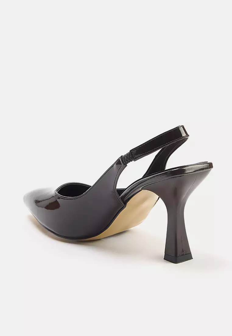 Pointed Toe Slingback Heels