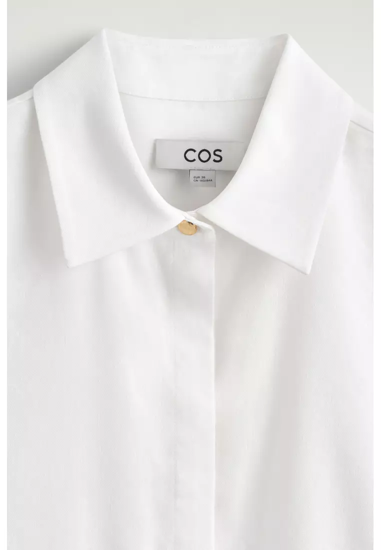 LONGLINE LINEN SHIRT