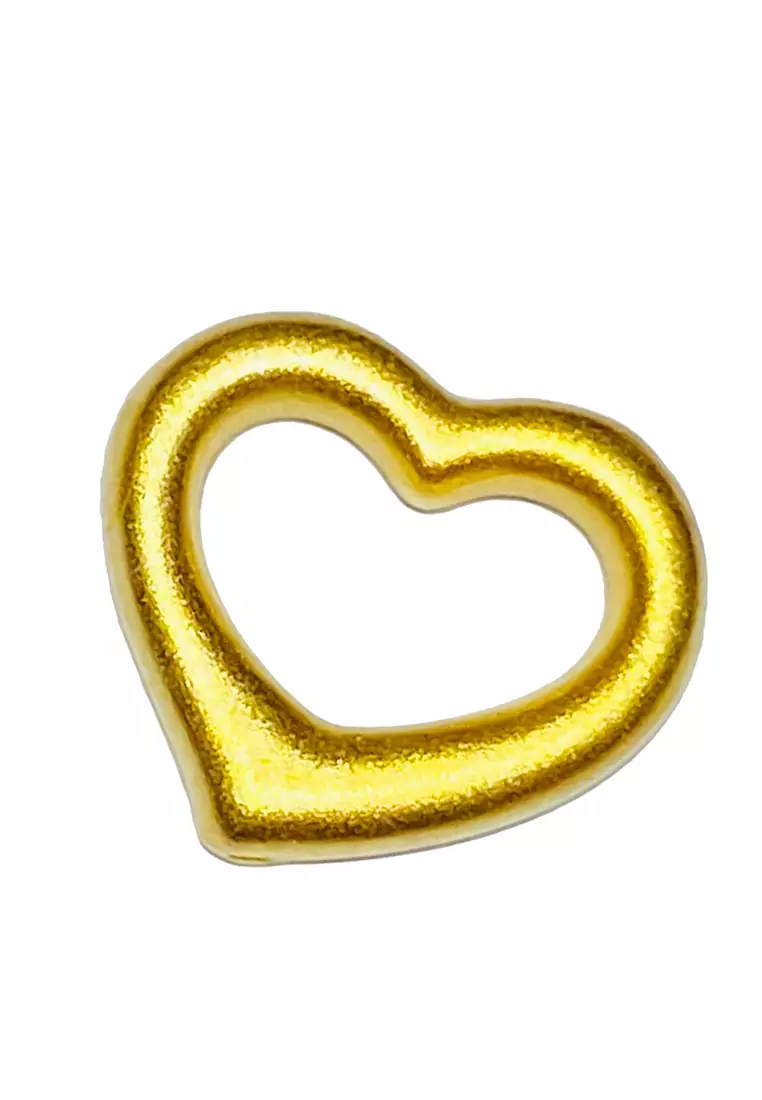 [SPECIAL] LITZ 999 (24K) Gold Love Pendant 心形吊坠 EPC1011 (0.12g+/-)