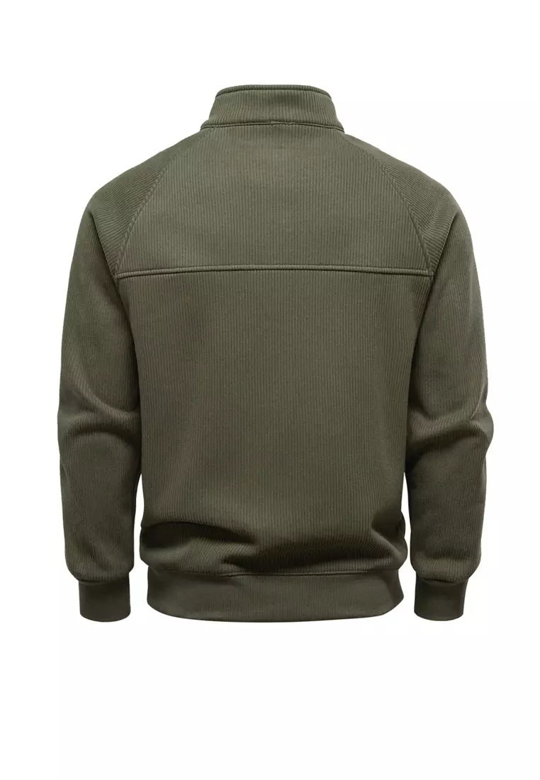 Fleece-lined Half-zip Sweatshirts AX-HD3026