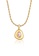 Elli Jewelry white Necklace Elegant Quartz Gemstone Gold Plated 5C6ABAC910676DGS_1
