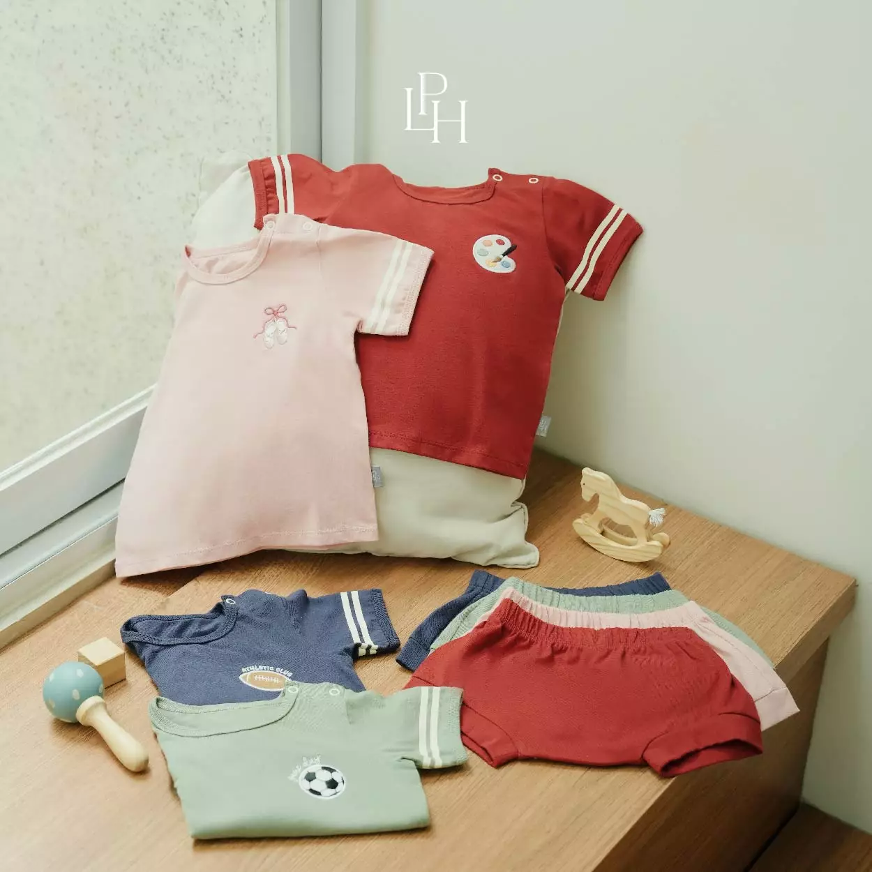 Little Palmerhaus - Ollie Baby Attire Set (Setelan Bayi) Bridal Pink