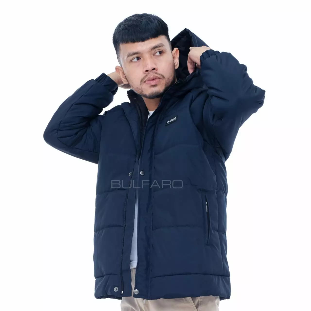 Jaket Puffer Stormy Navy Blue