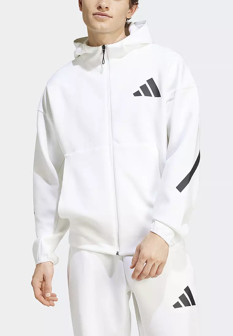Full-Zip Hooded Track Jacket