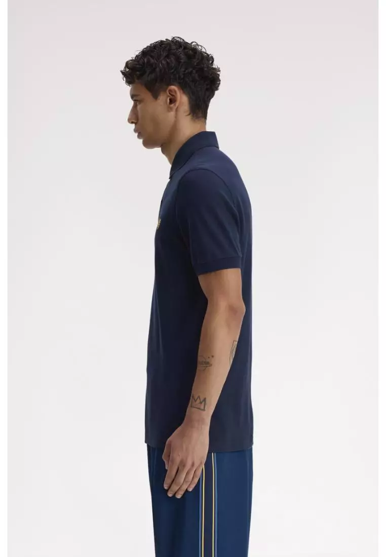 Fred Perry M6000 The Fred Perry Shirt (Tennis Blue / Lemon Barley)