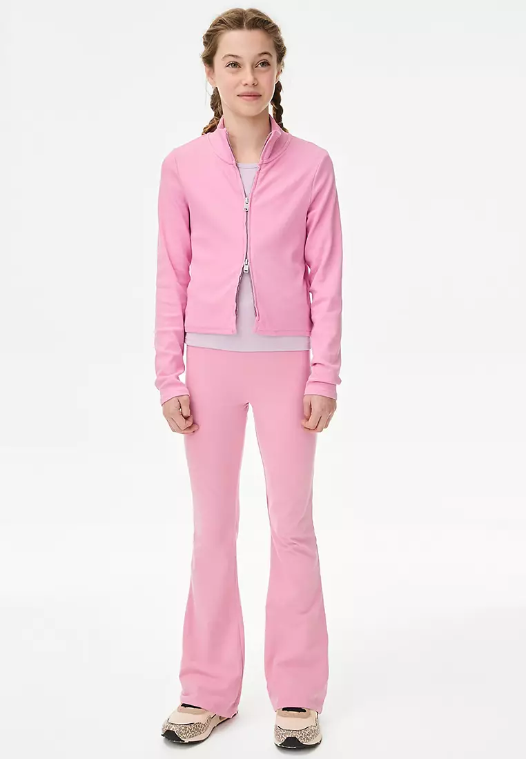 Cotton Rich Flared Leggings