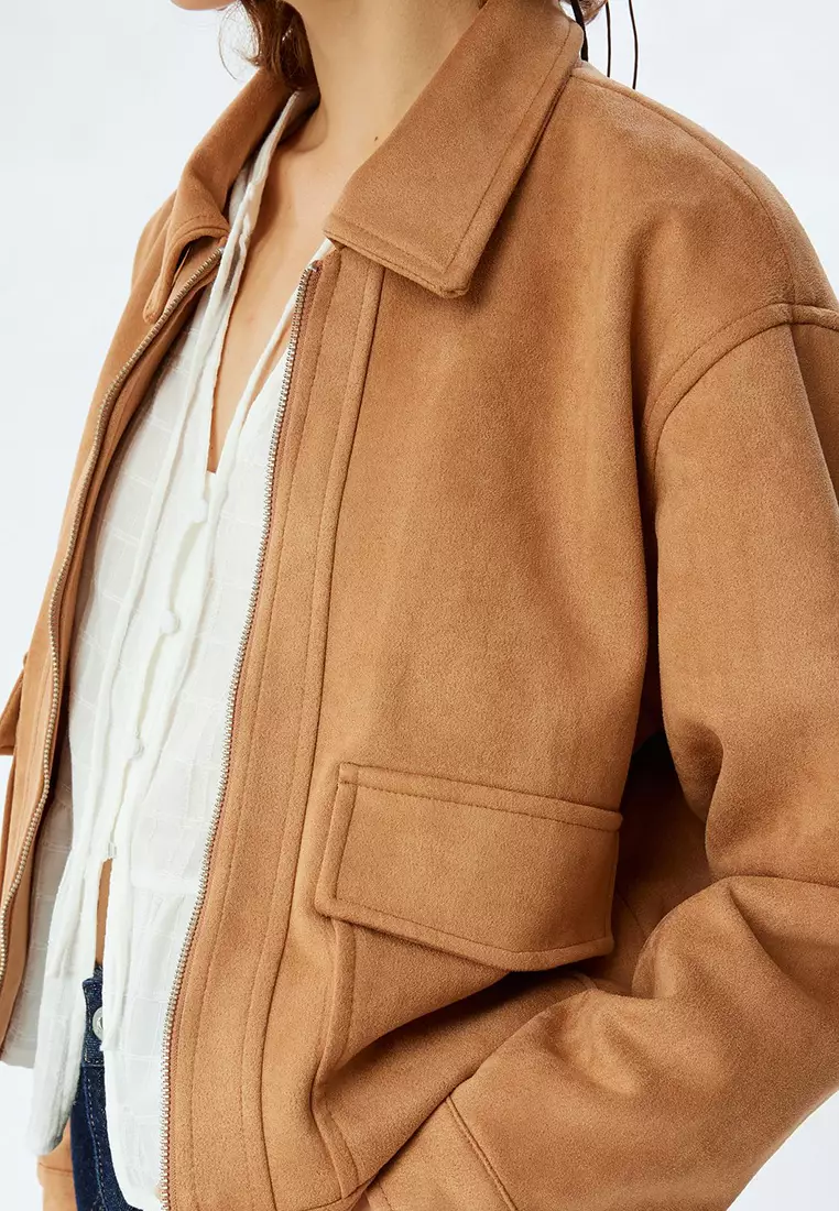 Suede Look Jacket