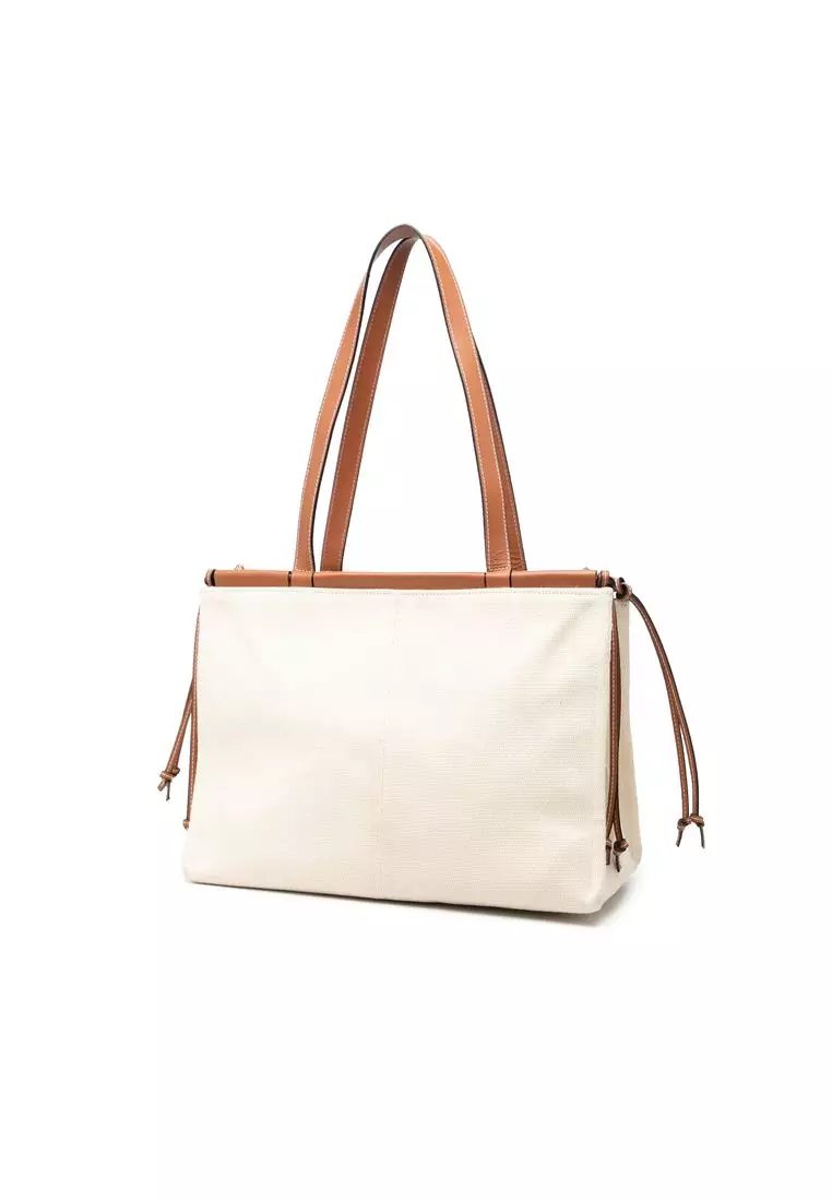 Pre-Loved Loewe Small Canvas Cushion Tote