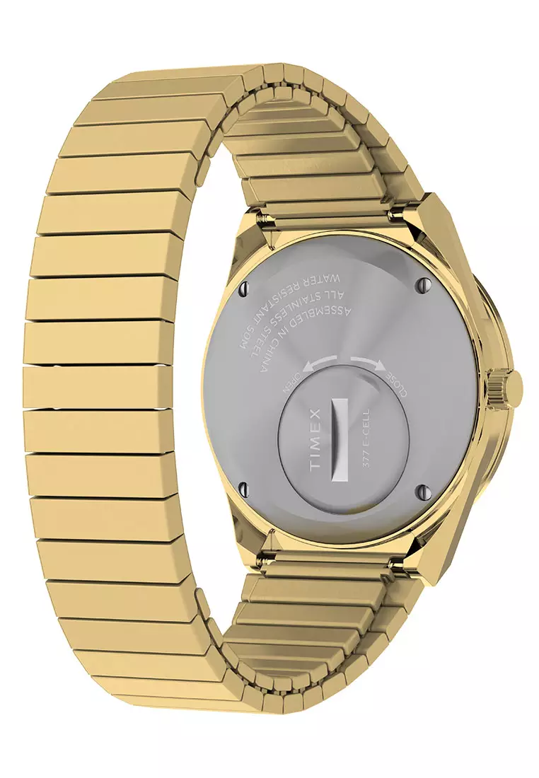 Timex Q Timex Gold Stainless Steel Analog Quartz Watch For Women TW2W10500