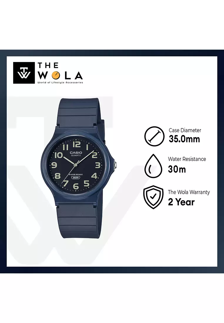 Men's Analog Watch MQ-24UC-2B Blue Resin Band
