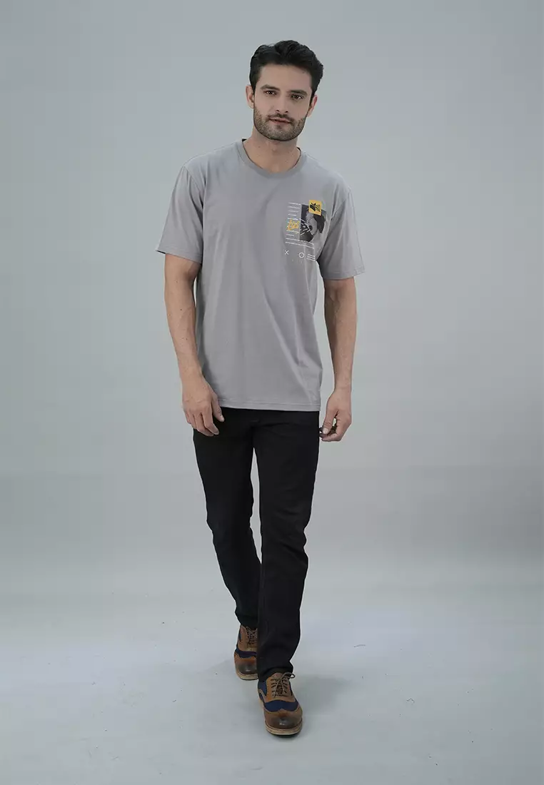 LGS Street - Kaos - Streetwear - Abu - Unisex - ST.30.H075.007.C