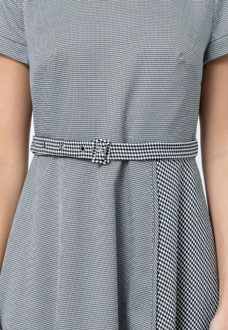 Malka Dress in Two Different Gingham Patterns
