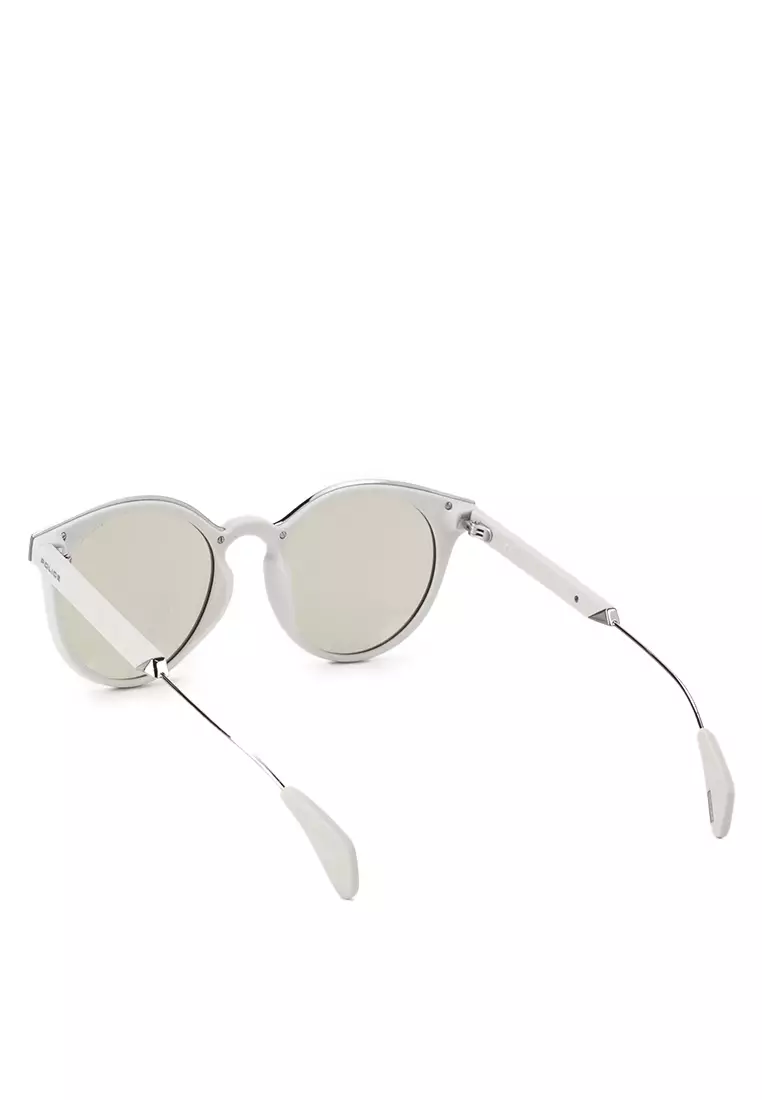 Round Shape Sunglasses - White