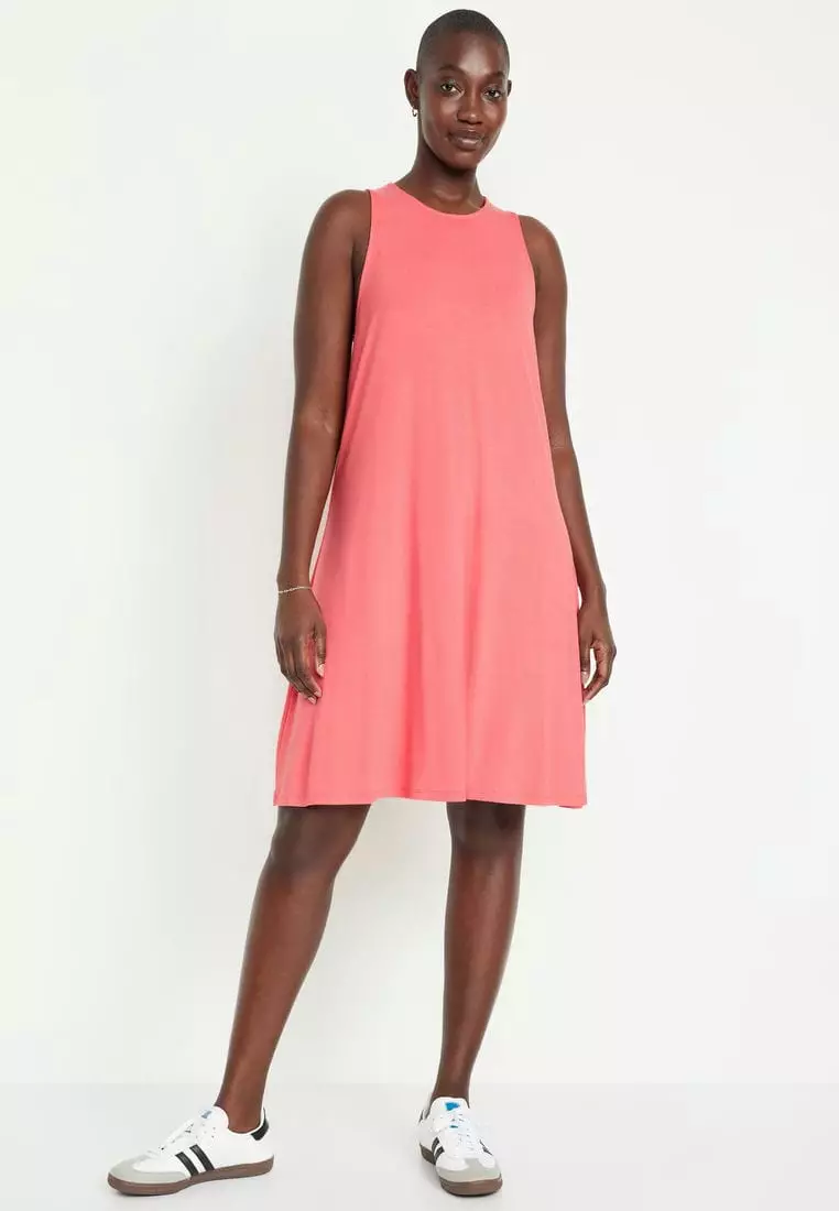 Old navy sleeveless swing dress hotsell