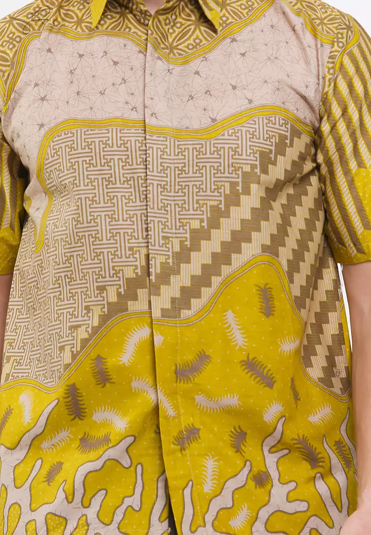 Evans Kemeja Batik Premium Pria Casual Modern Lengan Pendek