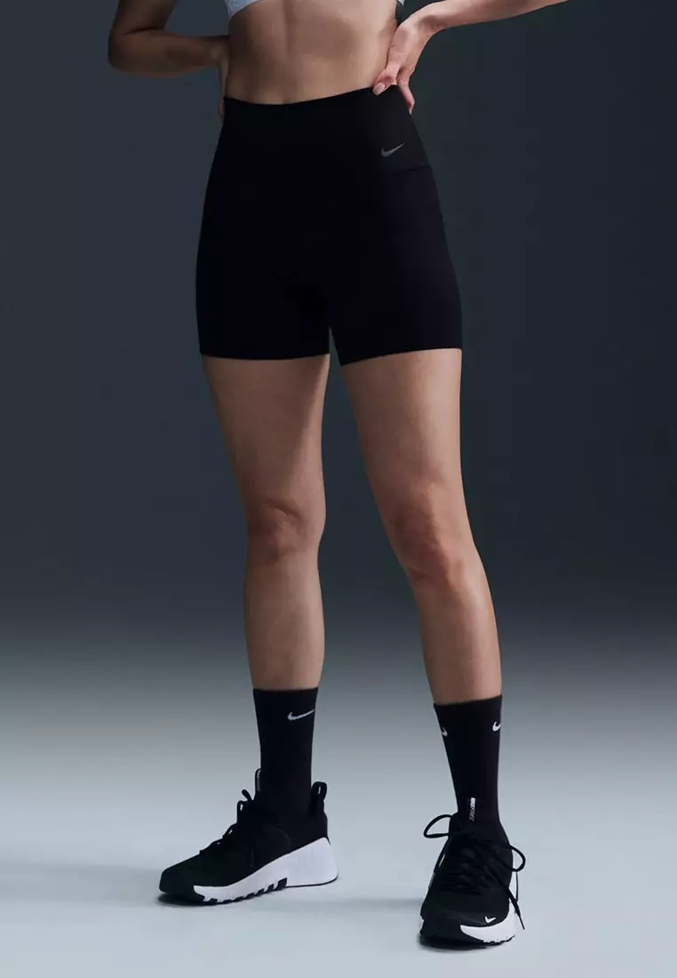 Zenvy Gentle-Support High-Waisted 5" Biker Shorts