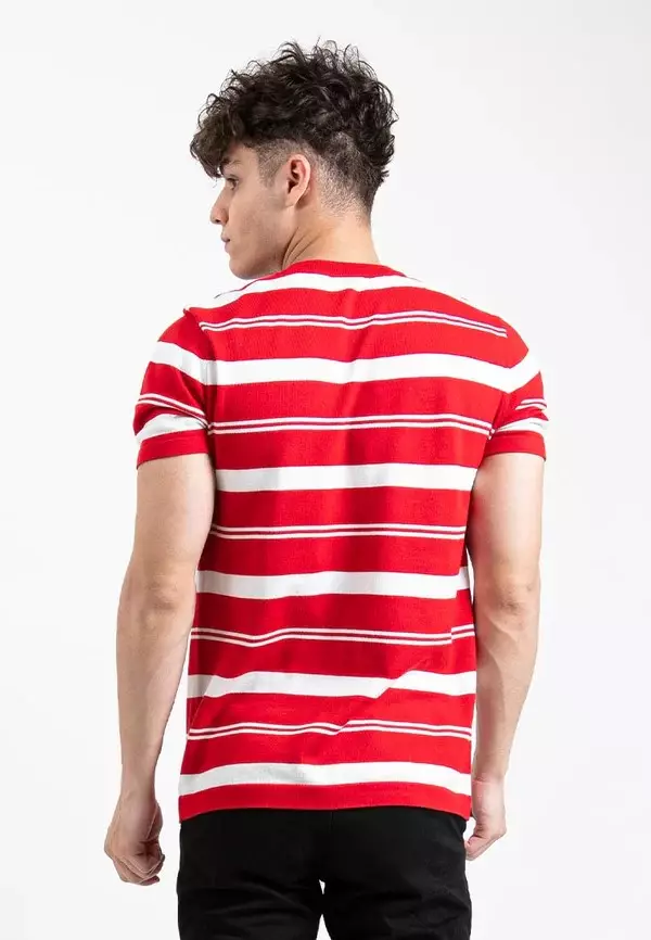Forest Fancy Knitted Round Neck T Shirts Men Sweater Men Knitwear - 621349-51Red