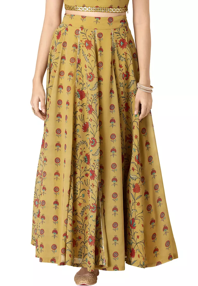 Indya floral skirt sale