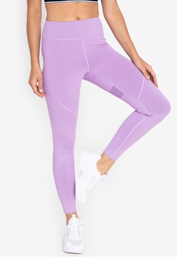 ZALORA ACTIVE purple Panelled Piping 7/8 Tights F1D96AAF0094C7GS_1