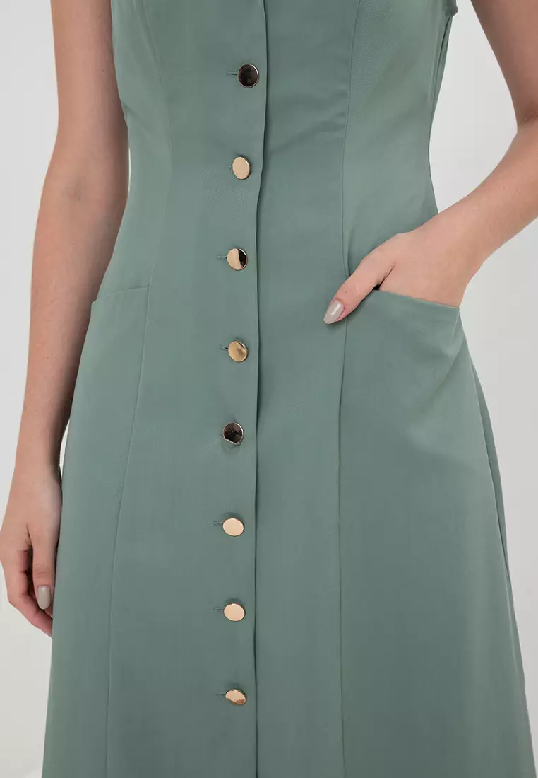 Buy Zalora Studios Button Down Dress 2024 Online ZALORA Philippines