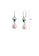 Glamorousky green 925 Sterling Silver Fashion and Elegant Geometric Purple Freshwater Pearl Earrings with Green Cubic Zirconia BFADEAC1243AB5GS_2