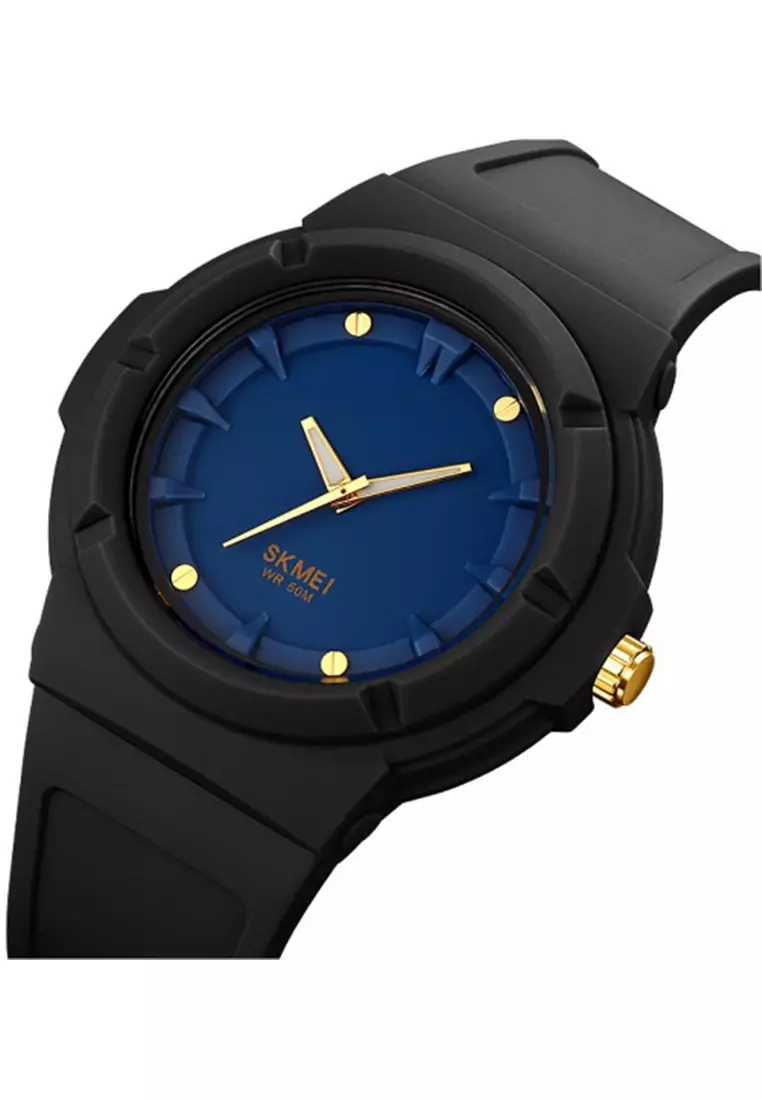 Jam Tangan Analog Pria Waterproof Strap Tali Material PU Silicone IR40 ORIGINAL