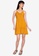 ZALORA BASICS yellow Lace Trim Plunge Neck Dress 10297AA775761DGS_4