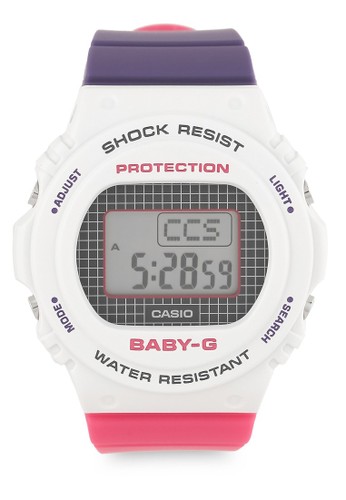 Jual Baby G Casio Baby G Jam Tangan Wanita White Purple Pink Resin Bgd 570thb 7dr Original Zalora Indonesia