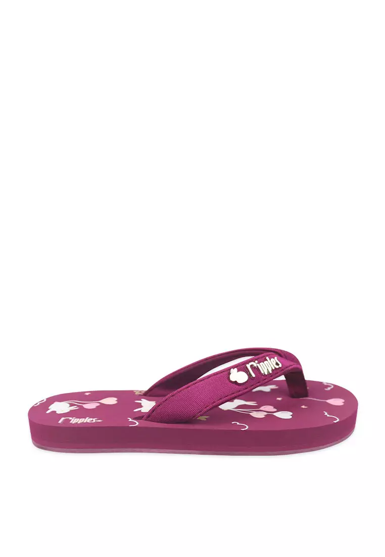 Girls purple cheap flip flops