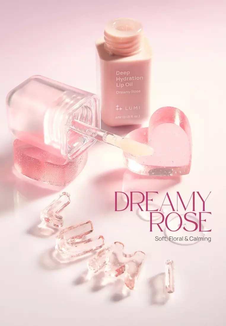 LUMI Deep Hydration Lip Oil - Dreamy Rose