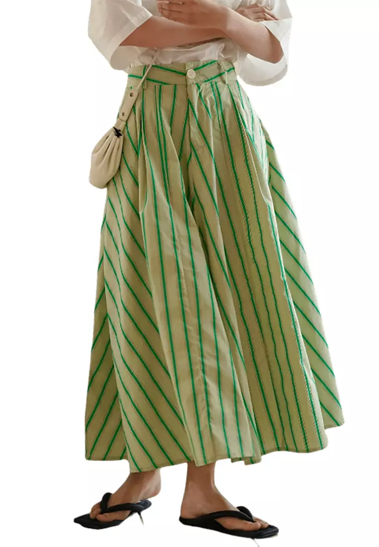 Striped 2025 umbrella skirt
