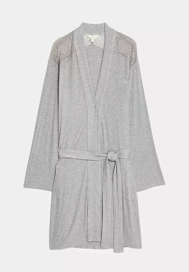 Jual Marks & Spencer Body Soft™ Ribbed Robe Original 2025 | ZALORA ...