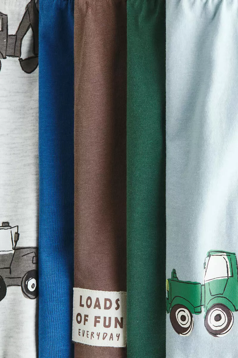 5-pack pull-on shorts