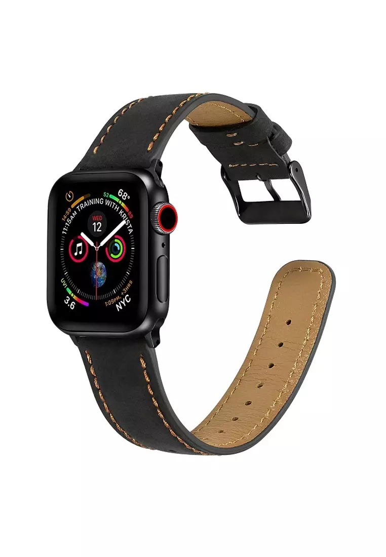 Genuine leather band discount for apple watch