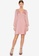 ZALORA OCCASION pink Satin Wrap Mini Dress 104F7AAE57F559GS_8