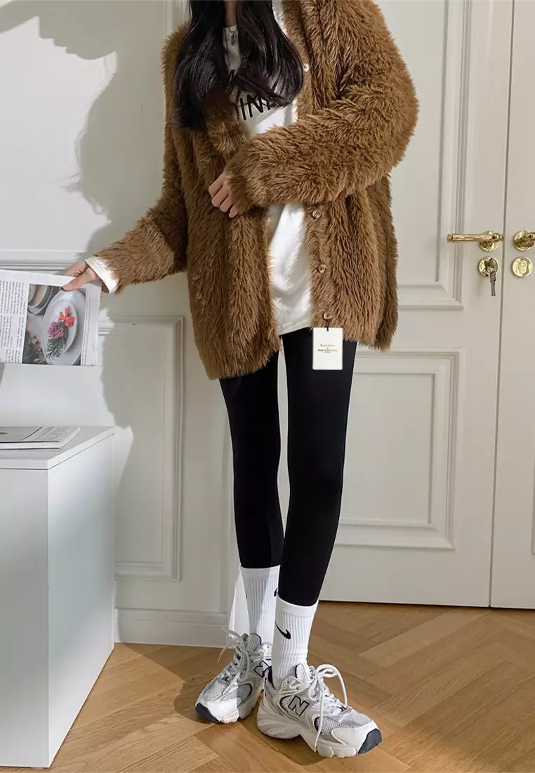 Buy Twenty Eight Shoes Faux Mink Velvet Knitted Cardigan CH2666
