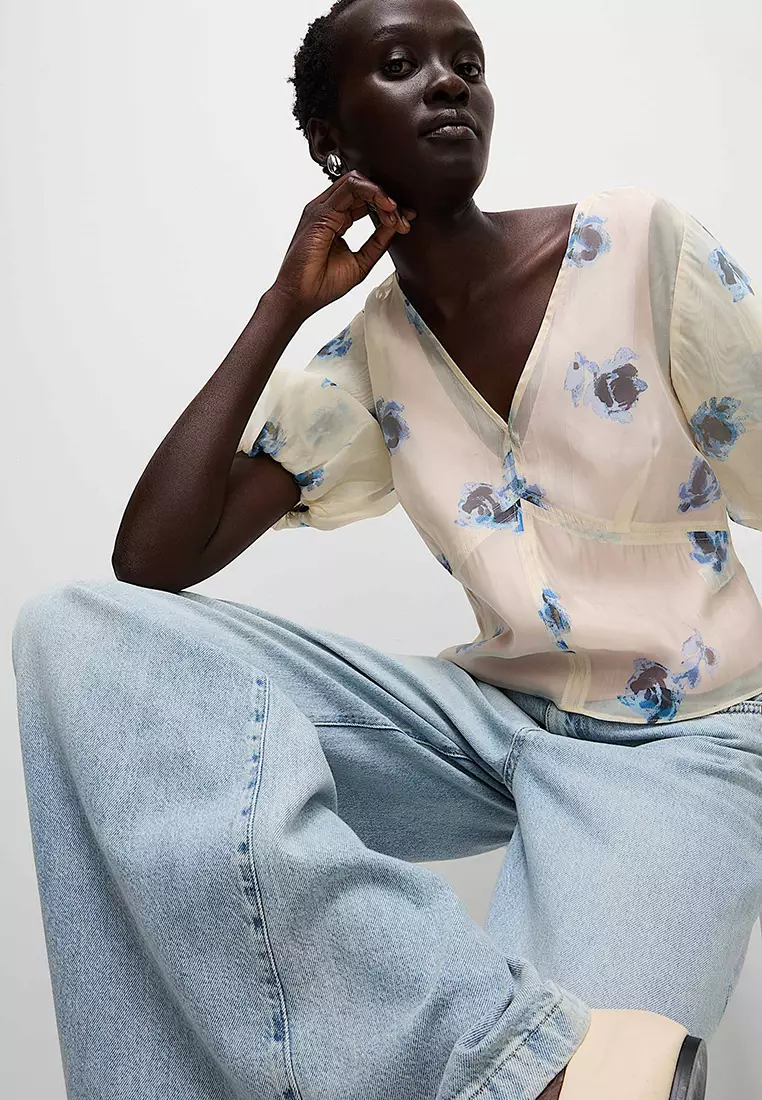 新品】Gajess FLOWER PUFF BLOUSE ガジェス Marguerite Blouse