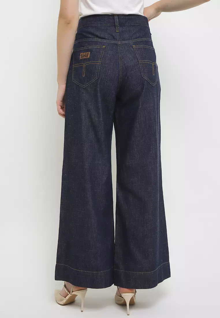 High Waist Wide Leg Denim Pant FWL018