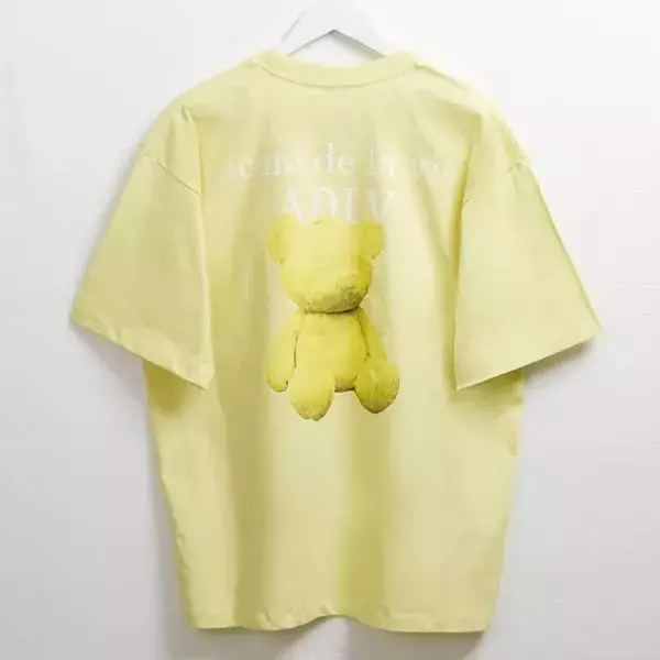 Kaos ADLV FUZZY BEAR TEXT LONELY YELLOW TSHIRT 100% ORIGINAL